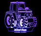 Tractor Personalised Name - 3D LED Night Light 7 Colours + Remote Control - Kustombox