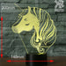 UNCORN PONY HEAD - 3D LED Night Light 7 Colours + Remote Control - Kustombox
