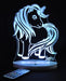 Unicorn Pony Personalised Name - 3D LED Night Light 7 Colours + Remote Control - Kustombox