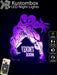 Venom Personalised Name - 3D LED Night Light 7 Colours + Remote Control - Kustombox
