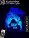 Venom Personalised Name - 3D LED Night Light 7 Colours + Remote Control - Kustombox