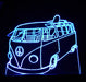 VW Kombi 60's Classic volkswagon LED Night Light 7 Colours + Remote Control - Kustombox