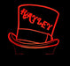Willy Wonka Personalised Name - 3D LED Night Light 7 Colours + Remote Control - Kustombox