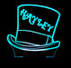 Willy Wonka Personalised Name - 3D LED Night Light 7 Colours + Remote Control - Kustombox
