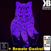 Wolf Dream Catcher - 3D LED Night Light 7 Colours + Remote Control - Kustombox
