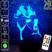 Wolverine X MEN - 3D LED Night Light 7 Colours + Remote Control - Kustombox marvel