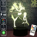 Wolverine X MEN - 3D LED Night Light 7 Colours + Remote Control - Kustombox marvel