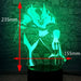 Wolverine X MEN - 3D LED Night Light 7 Colours + Remote Control - Kustombox marvel