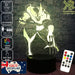 Wolverine X MEN - 3D LED Night Light 7 Colours + Remote Control - Kustombox marvel
