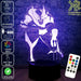 Wolverine X MEN - 3D LED Night Light 7 Colours + Remote Control - Kustombox marvel