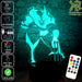 Wolverine X MEN - 3D LED Night Light 7 Colours + Remote Control - Kustombox marvel
