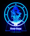 Wonder Woman Personalised Name - 3D LED Night Light 7 Colours + Remote Control - Kustombox dc comics
