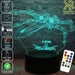 X WING Jedi Ship Star Wars - LED Night Light 7 Colours + Remote Control - Kustombox