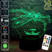 X WING Jedi Ship Star Wars - LED Night Light 7 Colours + Remote Control - Kustombox