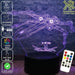 X WING Jedi Ship Star Wars - LED Night Light 7 Colours + Remote Control - Kustombox