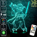 Yoda Jedi Master with Light Sabre Star Wars - LED Night Light 7 Colours + Remote Control - Kustombox